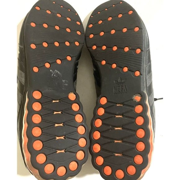 Adidas mens Size 11 black orange Mega Softcell Athletic Sneakers Shoe - Picture 7 of 7